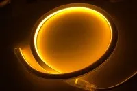 PVC geltona neoninė juostelė DC24V